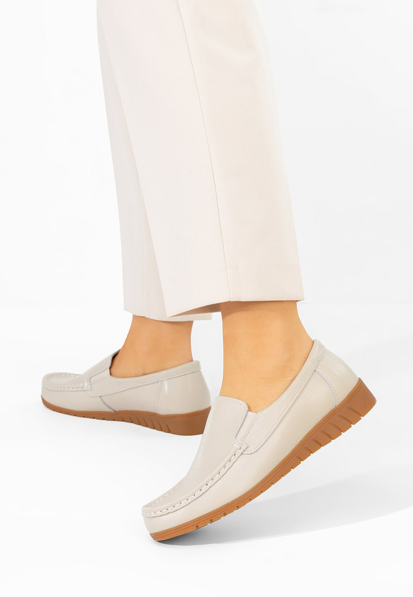 Mocassini donna pelle Panoma beige
