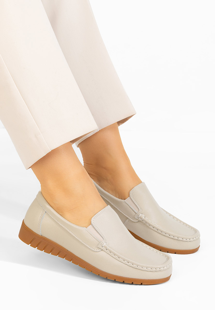 Mocassini donna pelle Panoma beige
