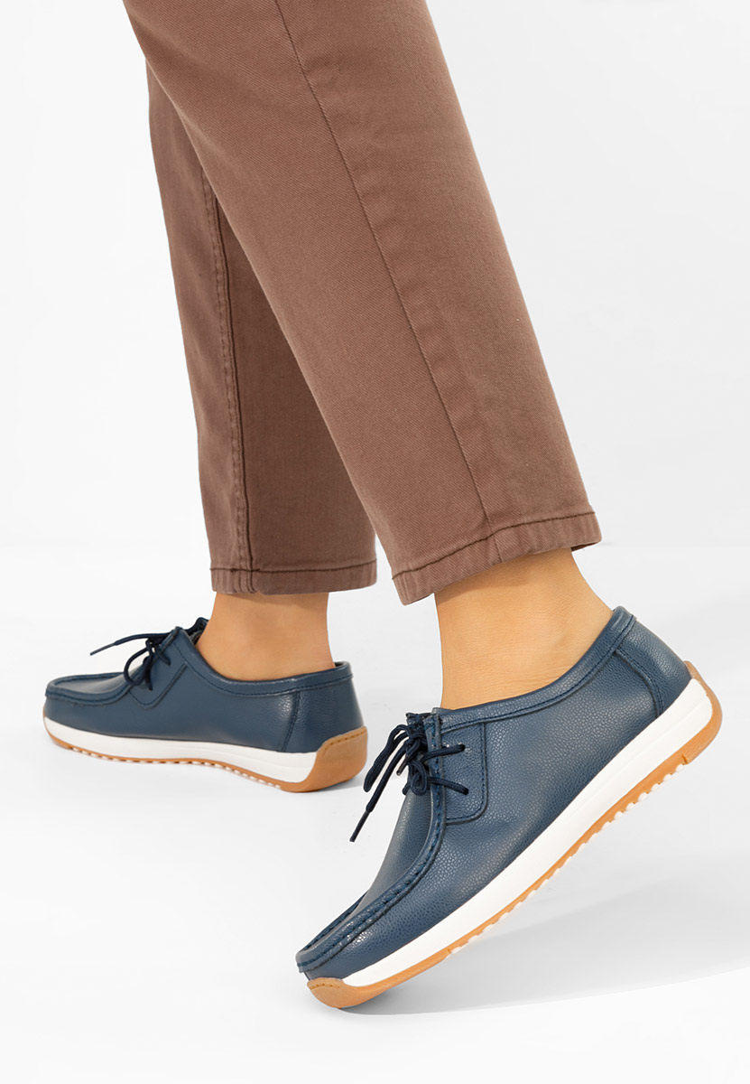 Mocassini pelle Solenia blu marine