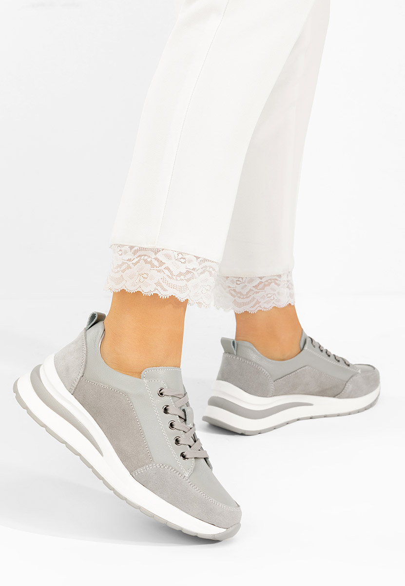 Sneakers con zeppa Janelia grigio