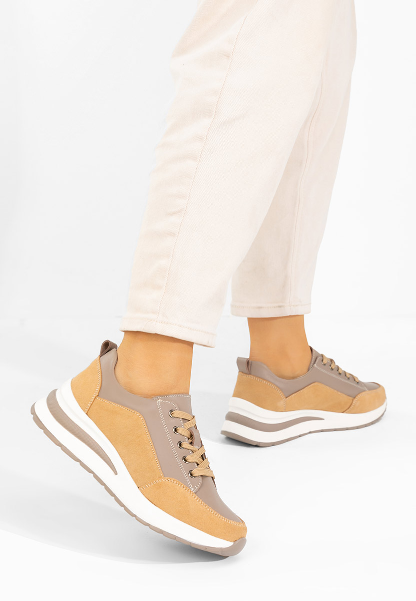 Sneakers con zeppa Janelia beige