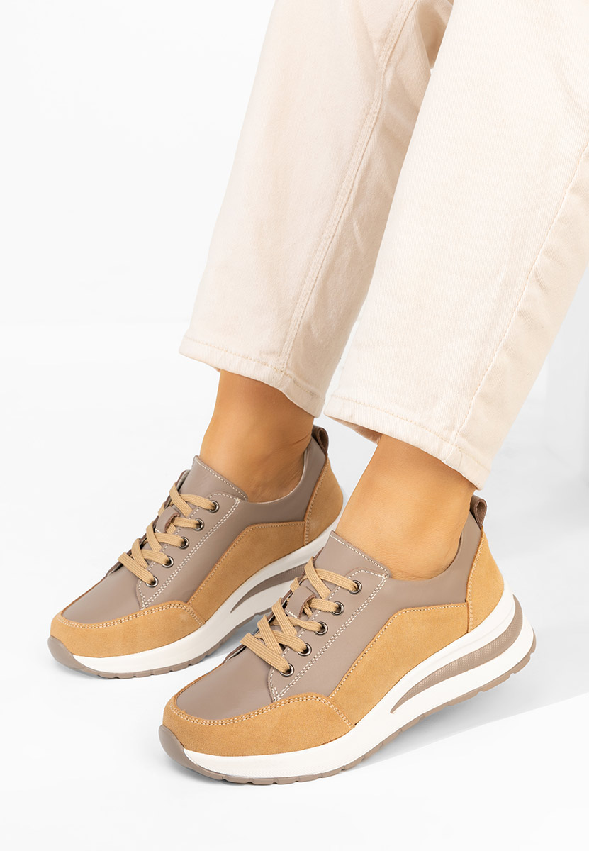 Sneakers con zeppa Janelia beige