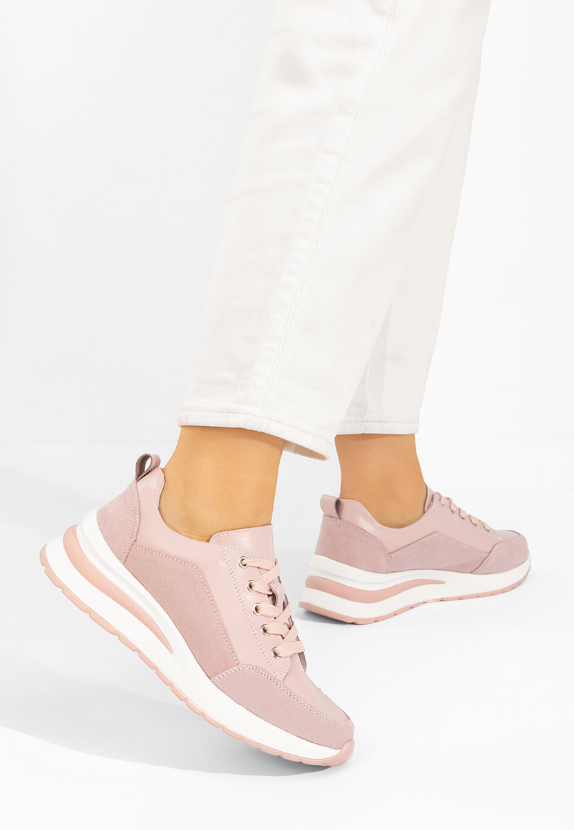 Sneakers con zeppa Janelia rosa