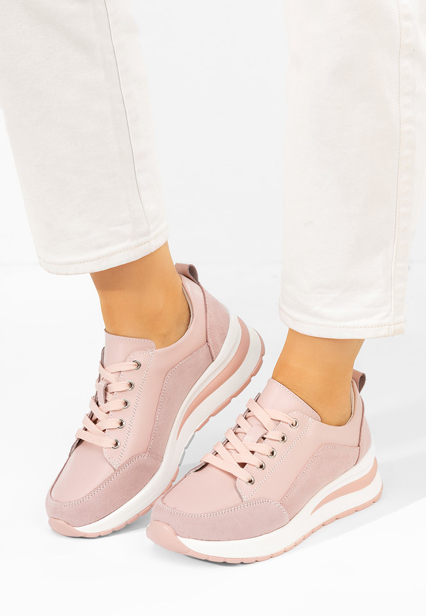 Sneakers con zeppa Janelia rosa