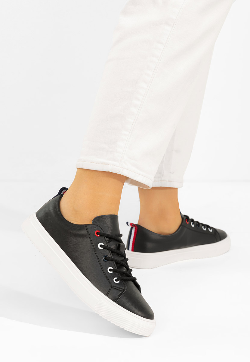 Scarpe basse donna pelle Cataleia nero