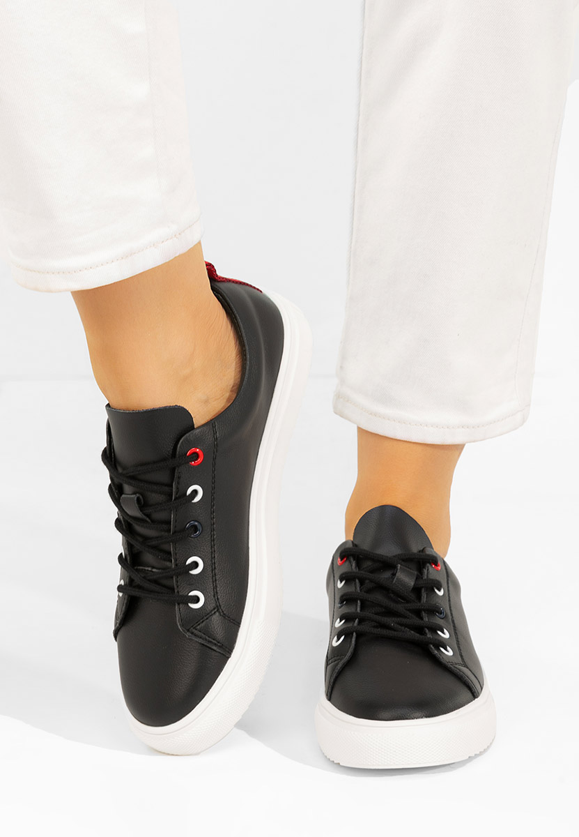 Scarpe basse donna pelle Cataleia nero