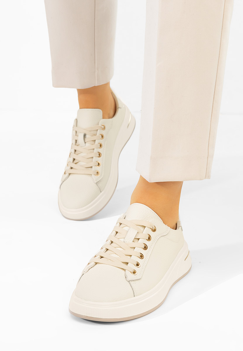 Scarpe basse donna pelle Issabel beige