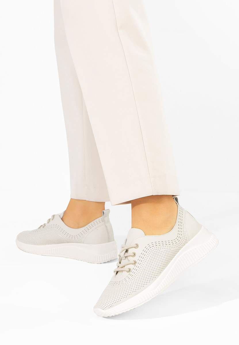 Scarpe basse donna pelle Lafora beige