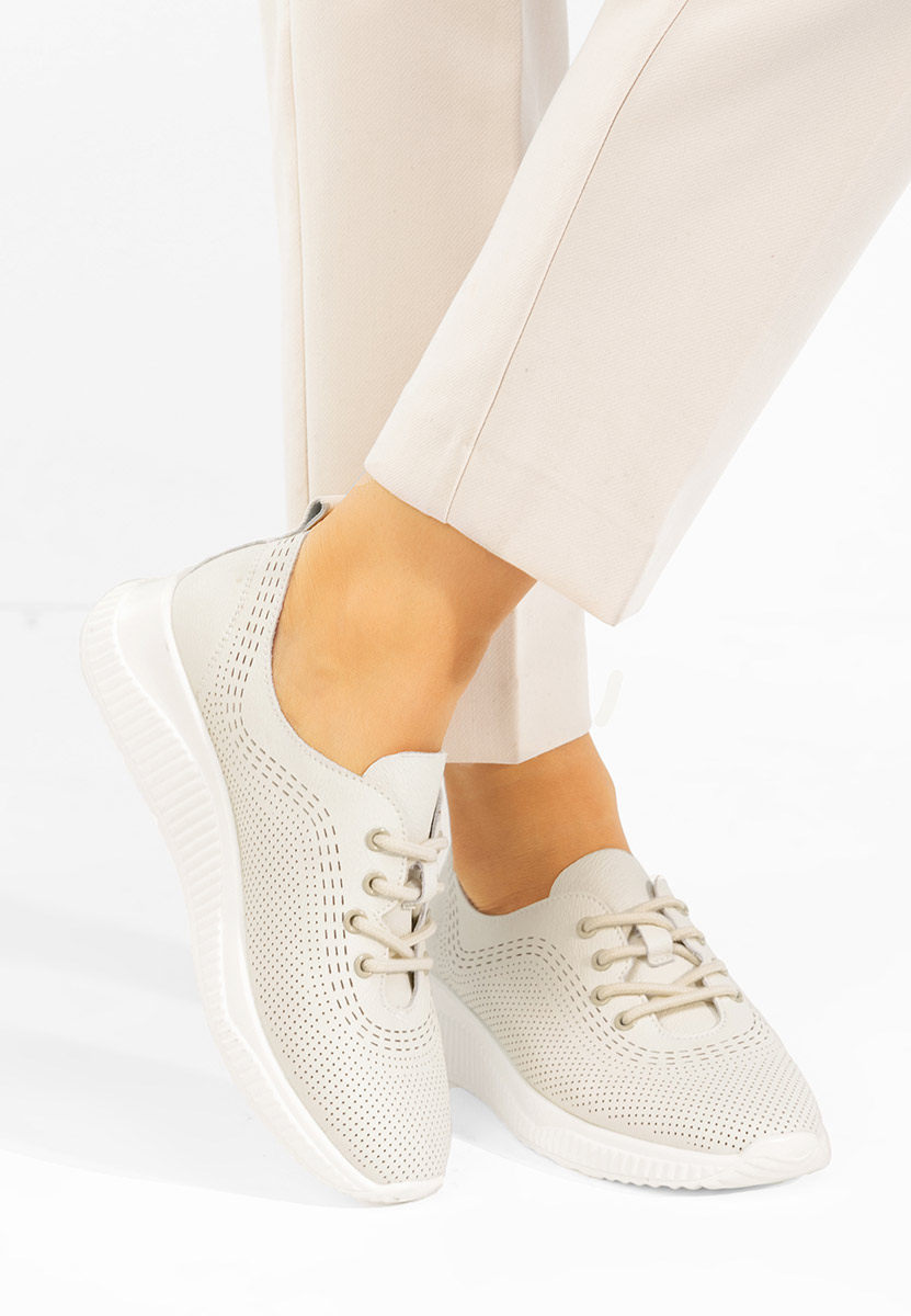 Scarpe basse donna pelle Lafora beige