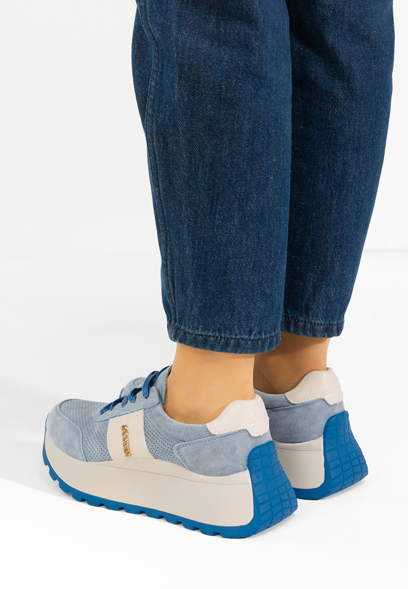 Sneakers con plateau Densia blu