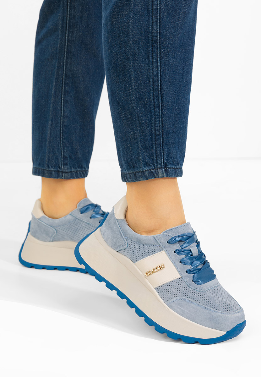Sneakers con plateau Densia blu