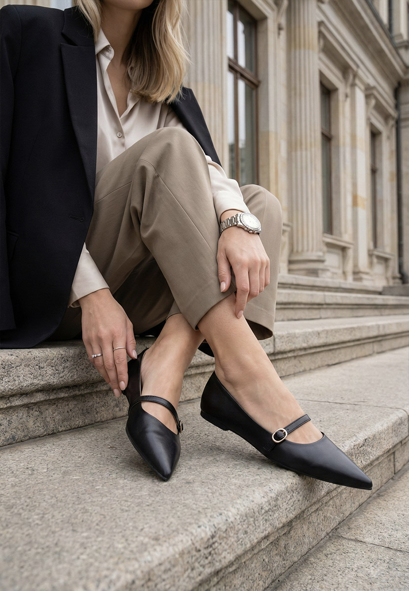 Ballerine a punta Izaura