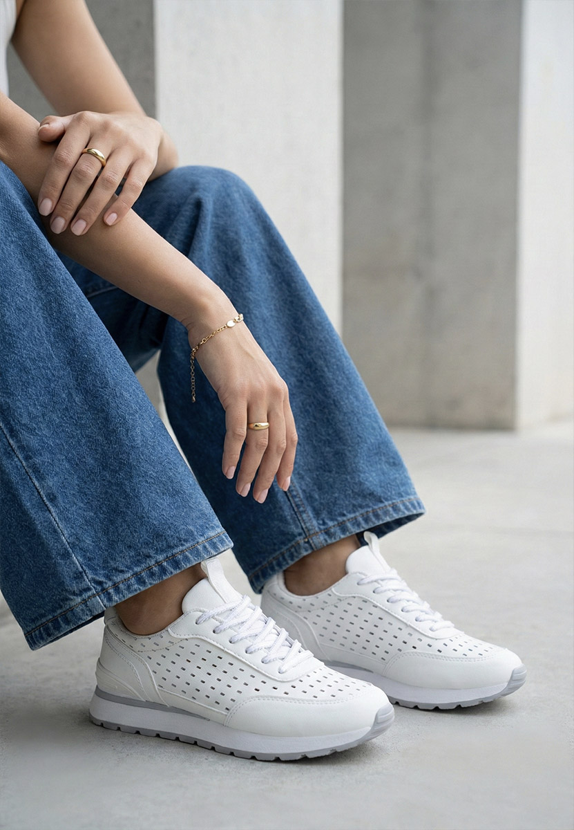 Sneakers donna Zenada bianchi