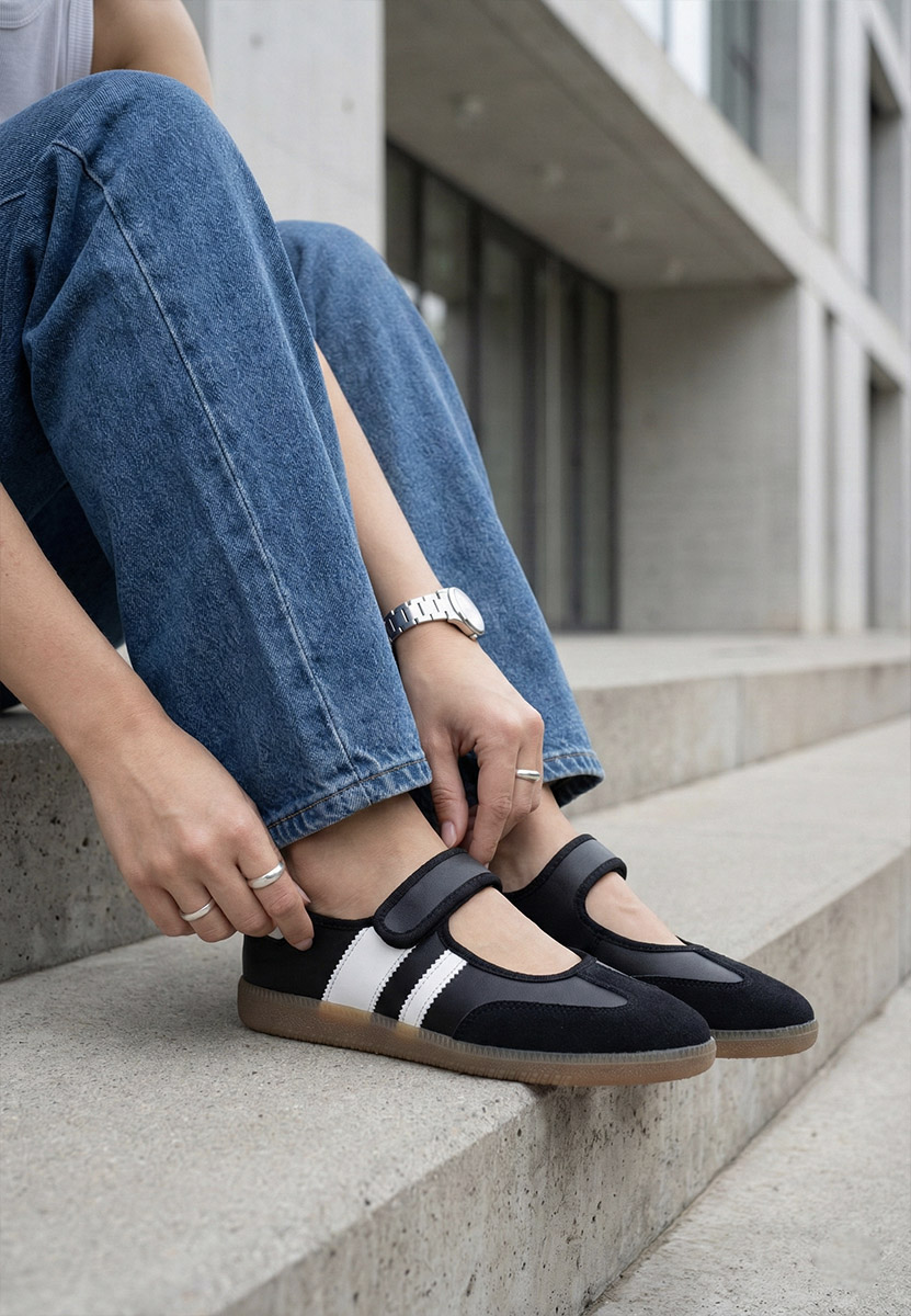 Ballerine sportive Elisio nero