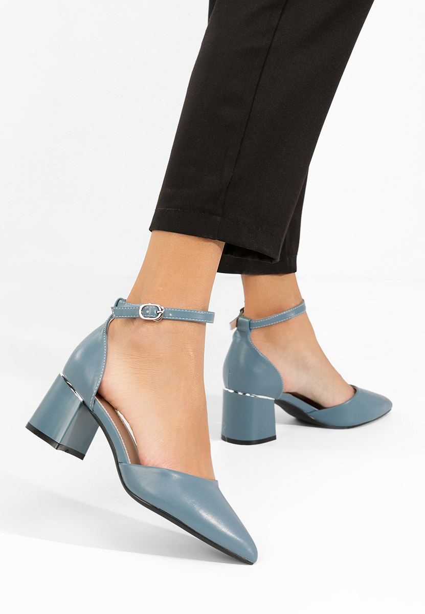 Décolleté con cinturino Alecsia blu