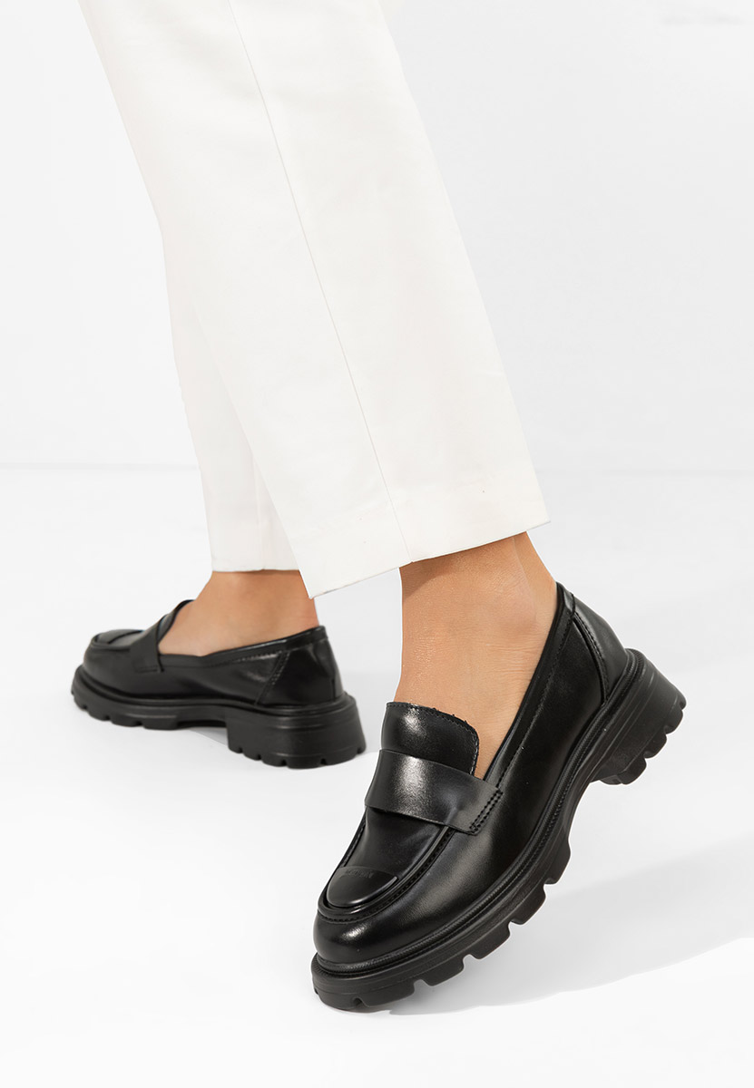 Mocassini da donna Glimena negri