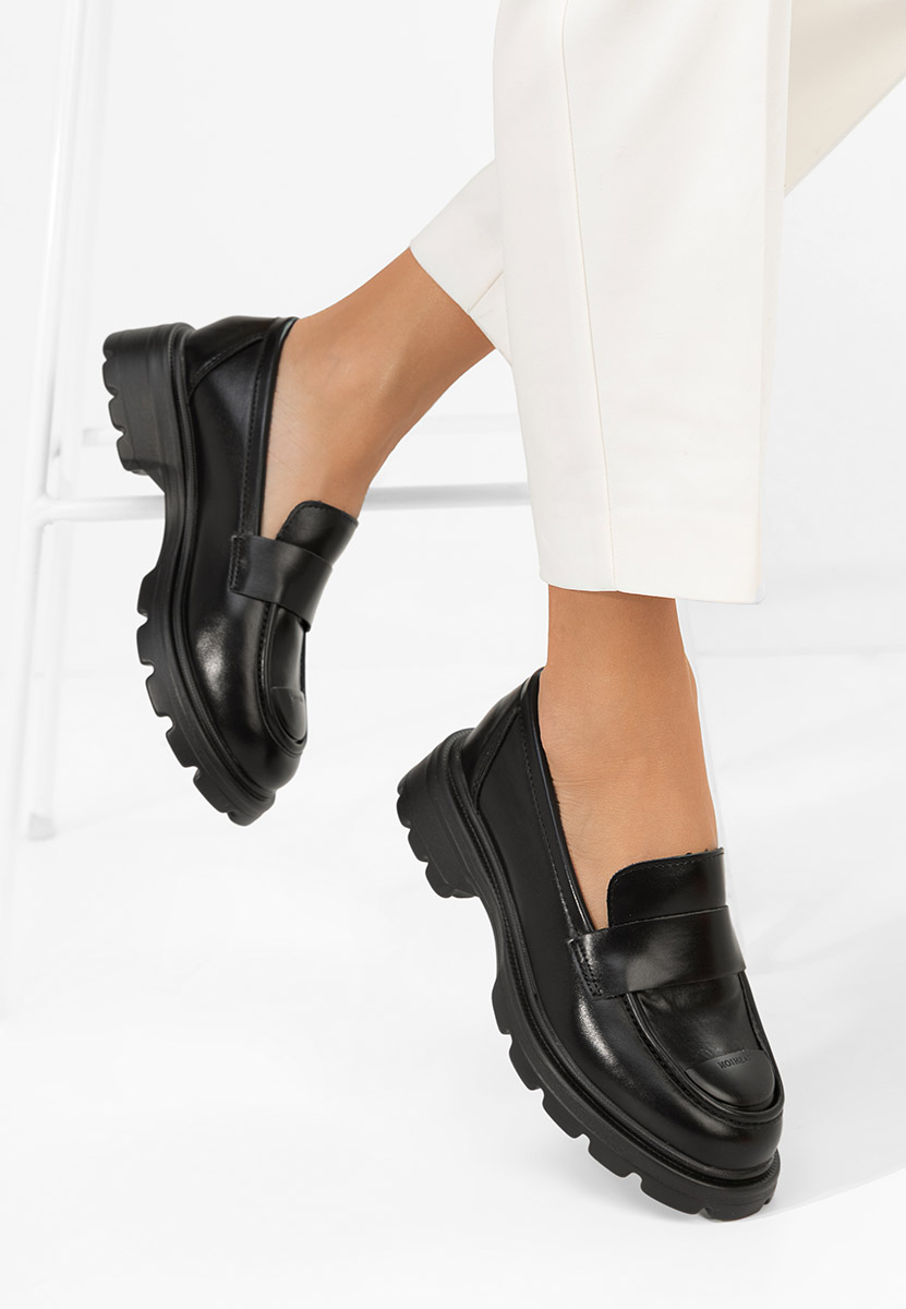 Mocassini da donna Glimena negri