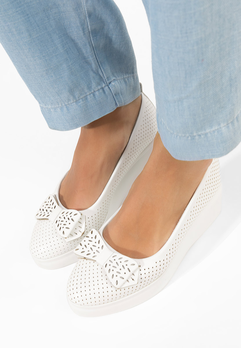 Scarpe con plateau Latefa bianchi