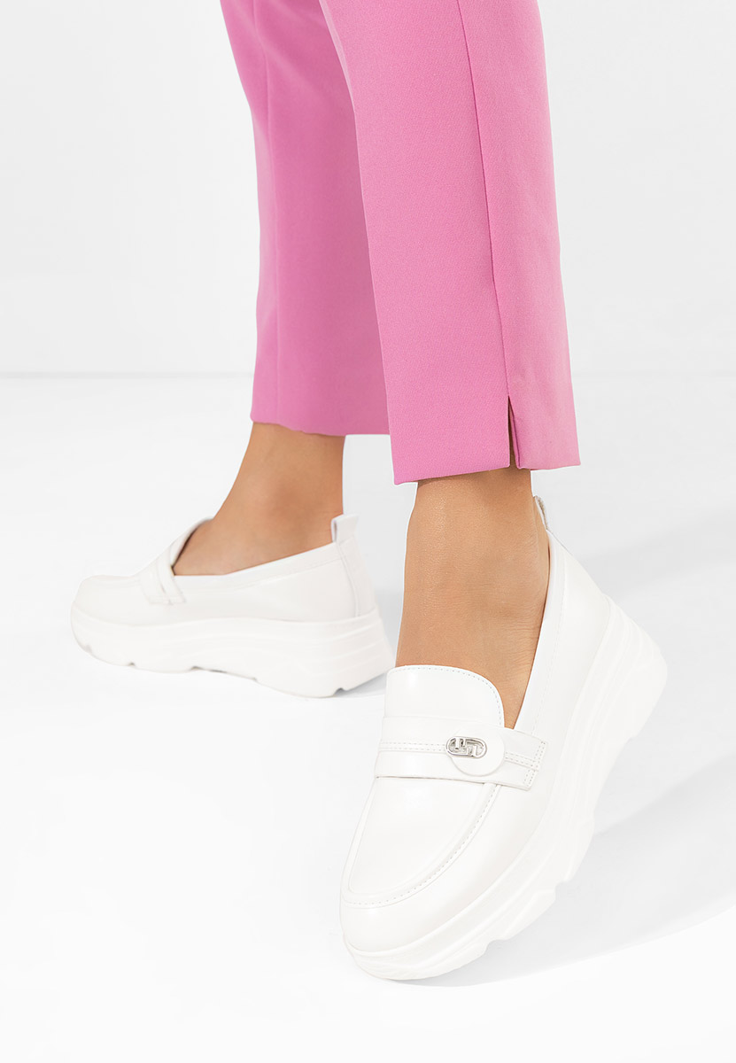 Mocassini donna platform Anhelica bianchi