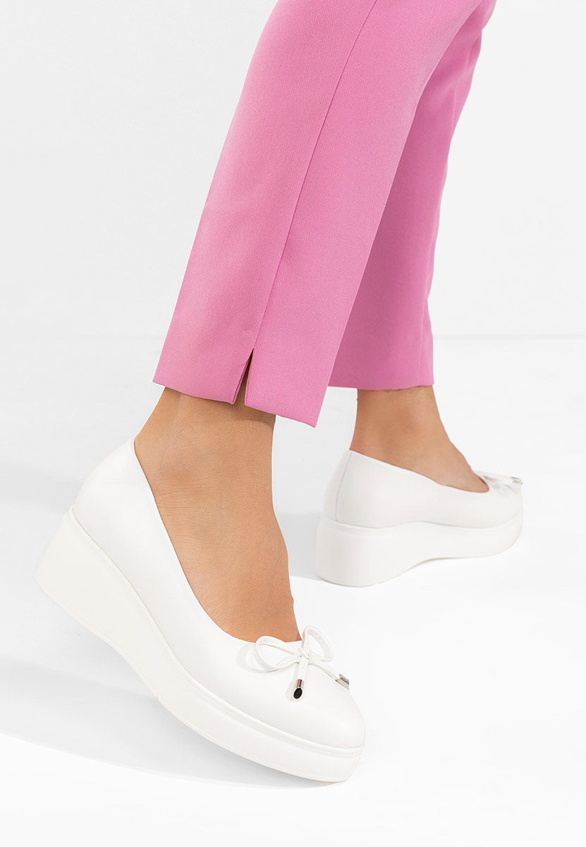 Scarpe con plateau Olmaria bianchi