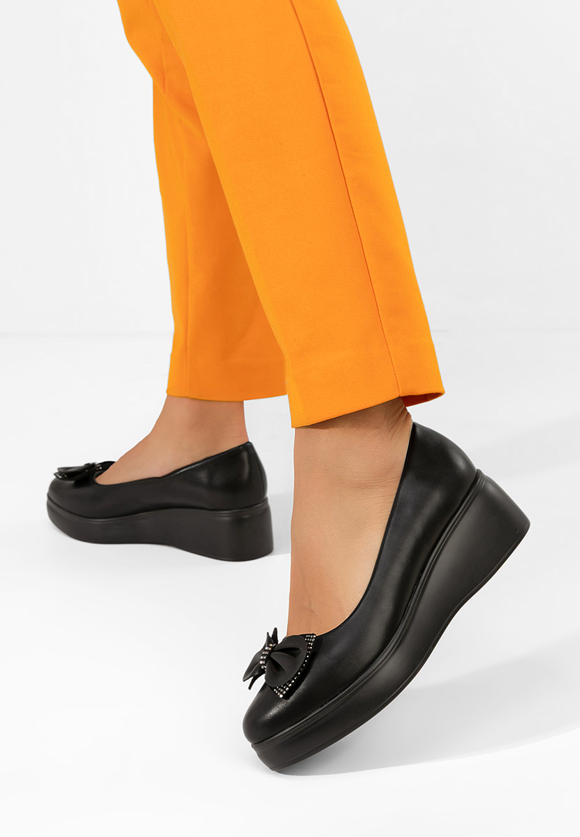 Scarpe con plateau Liliane nero