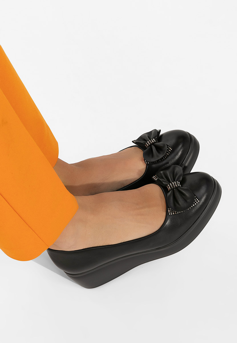 Scarpe con plateau Liliane nero