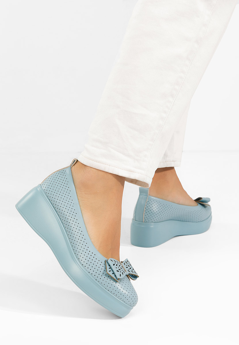 Scarpe con plateau Latefa blu