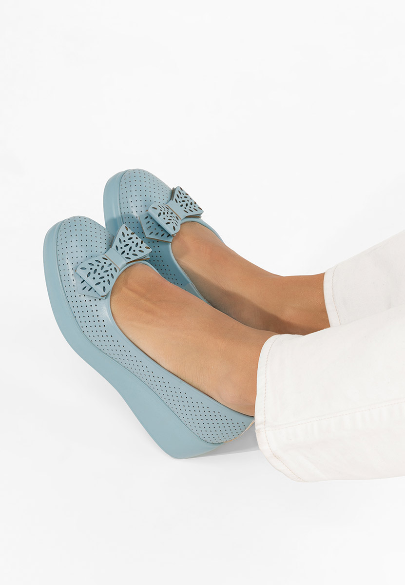 Scarpe con plateau Latefa blu