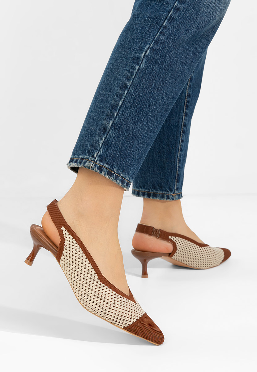 Décolleté Slingback Jimenia marrone