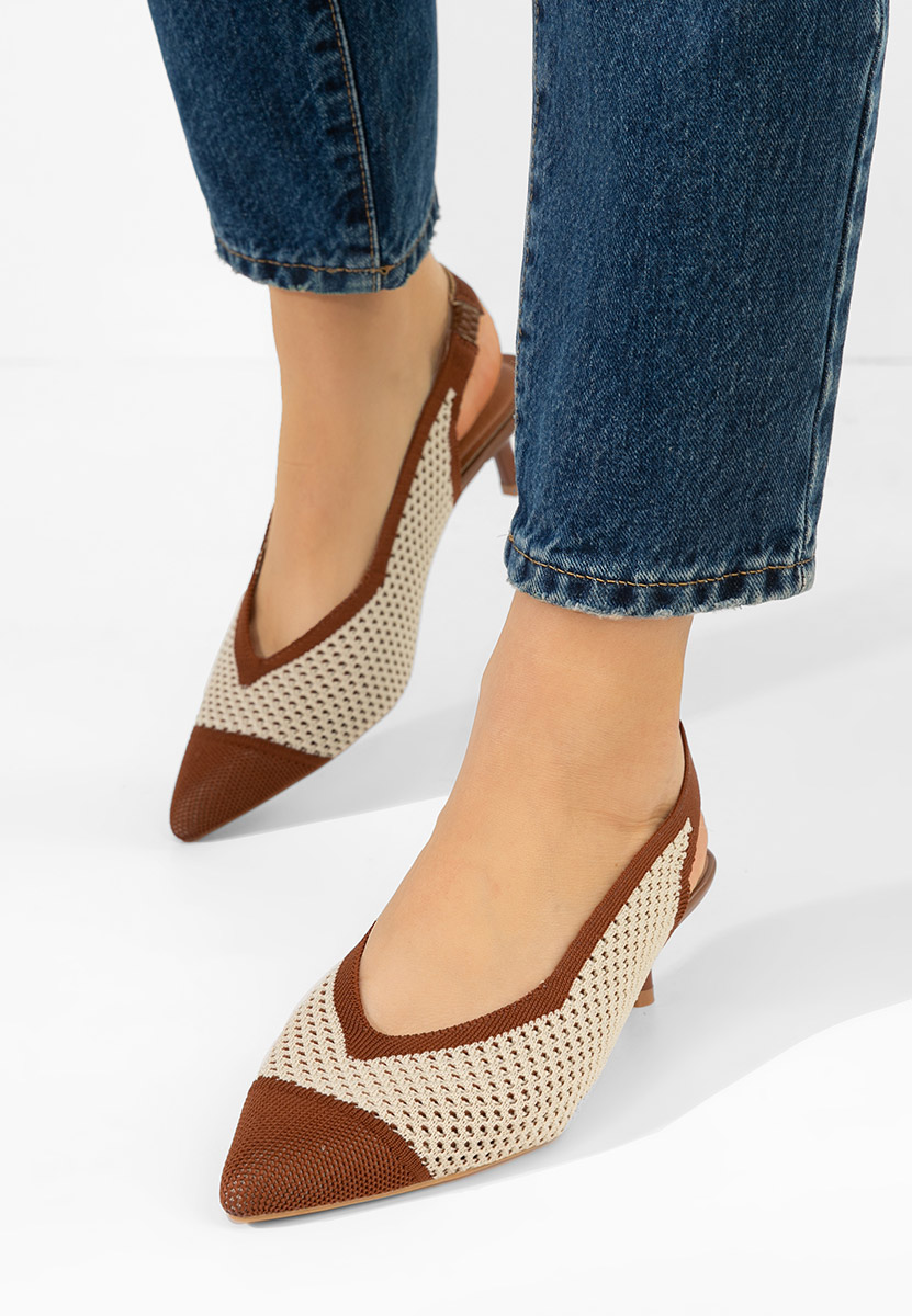 Décolleté Slingback Jimenia marrone