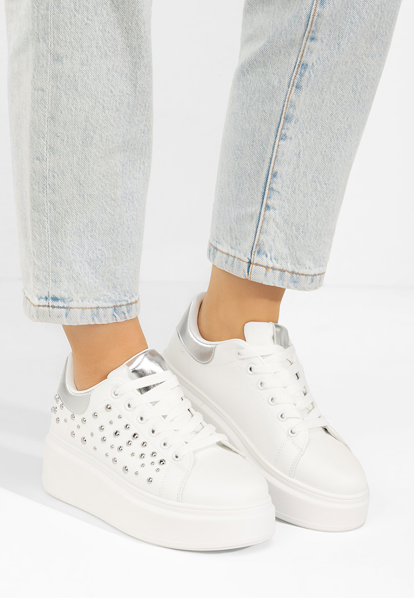 Sneakers con plateau Lindalia V2 bianchi