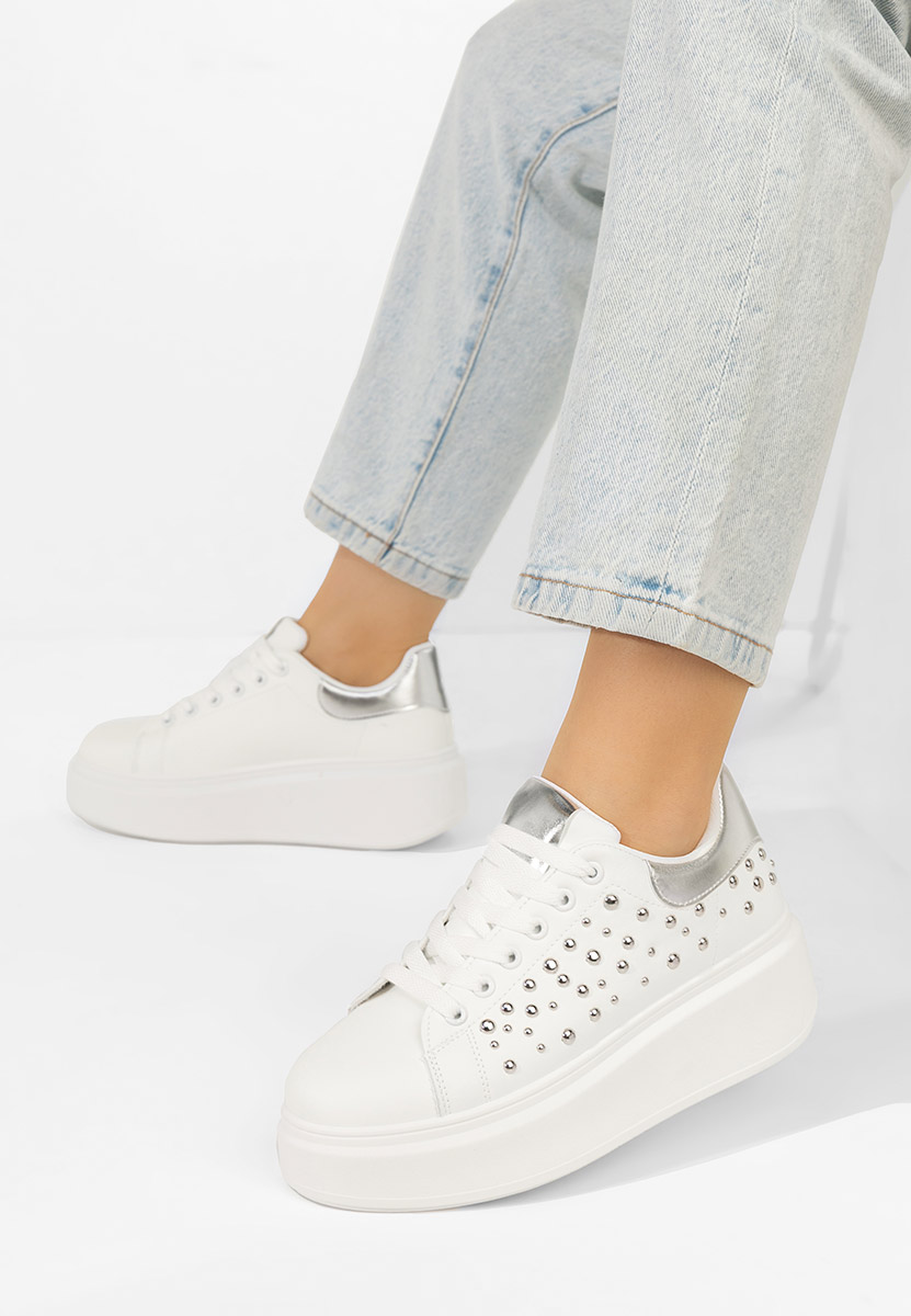 Sneakers con plateau Lindalia V2 bianchi