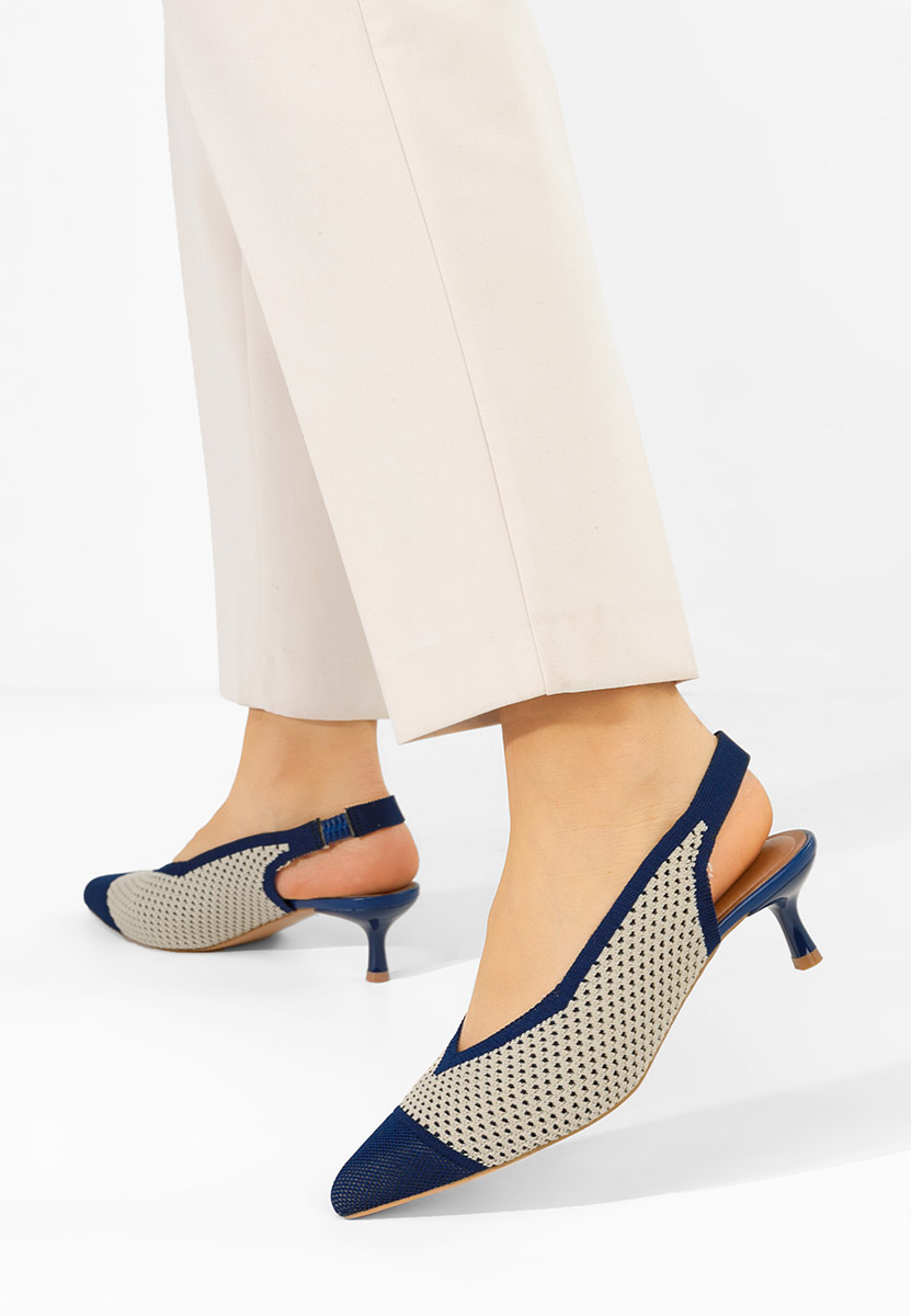 Décolleté Slingback Jimenia blu marine