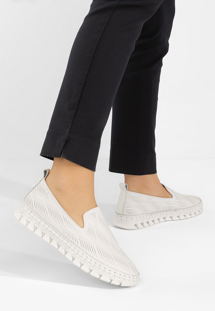 Espadrillas in pelle Jolina bianchi