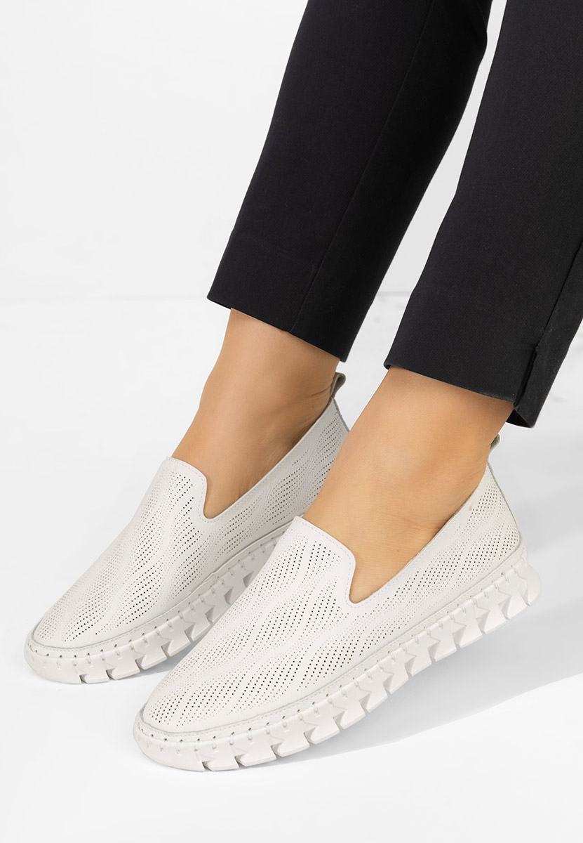 Espadrillas in pelle Jolina bianchi
