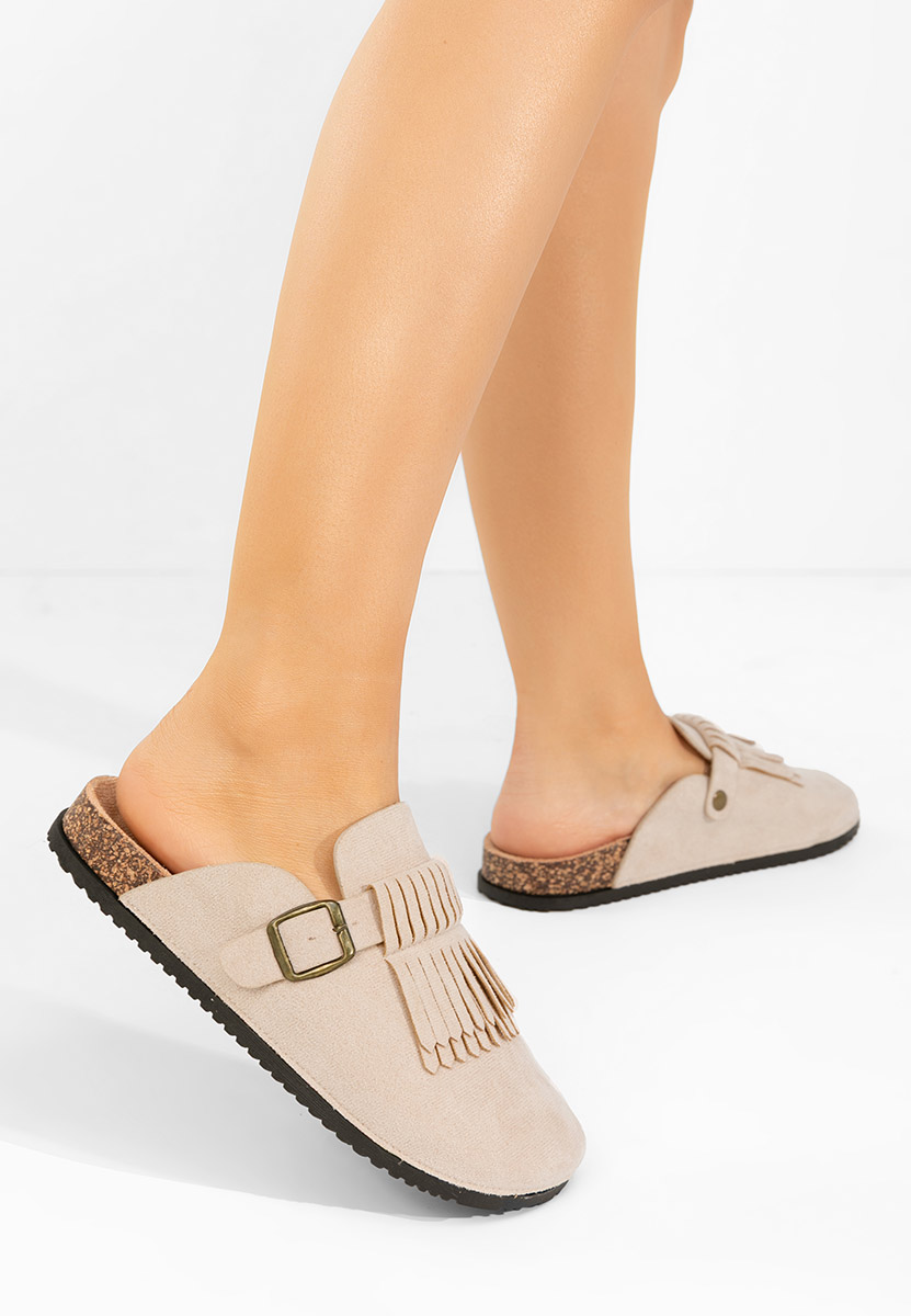 Zoccoli donna Jimona beige