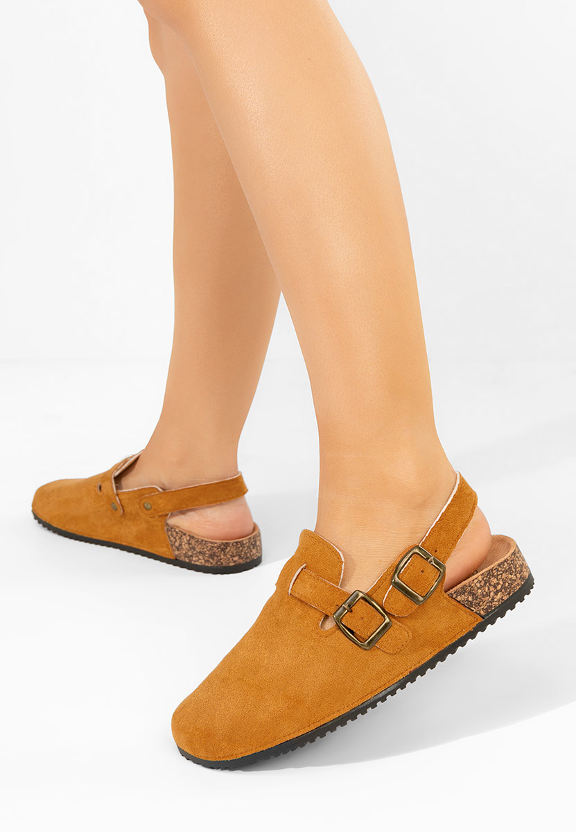 Zoccoli donna Nedenia camel