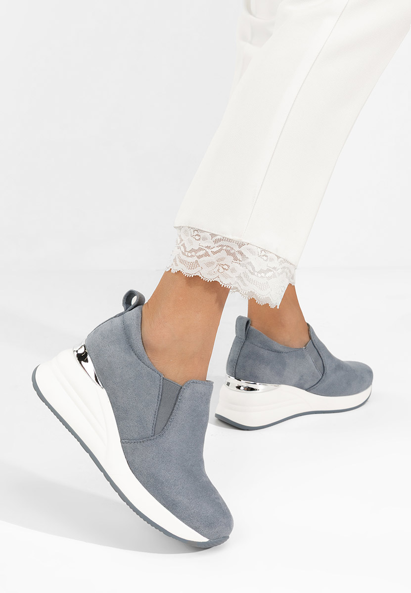 Scarpe con plateau Leanne blu