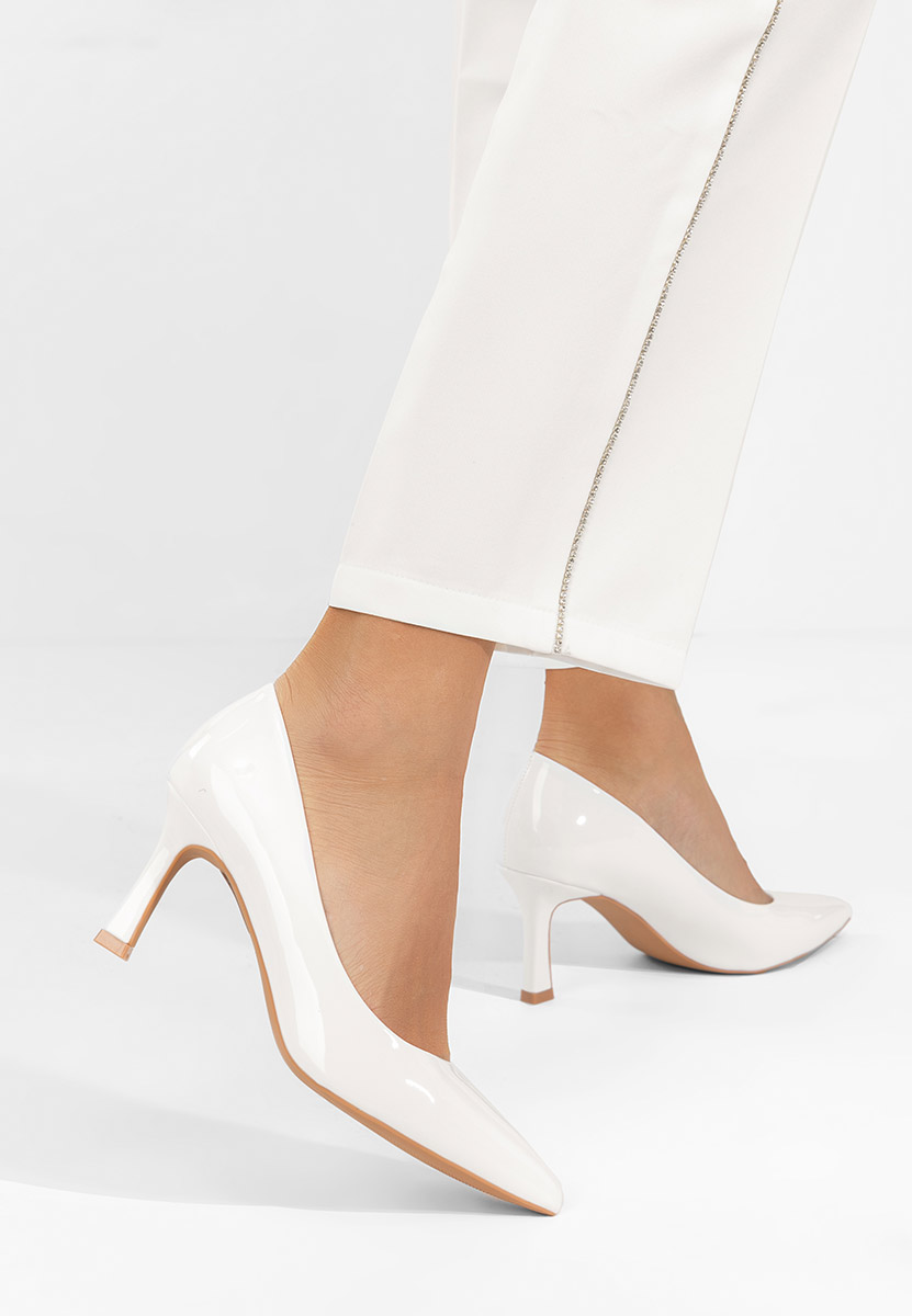Décolleté tacco a spillo Patricka V3 bianchi
