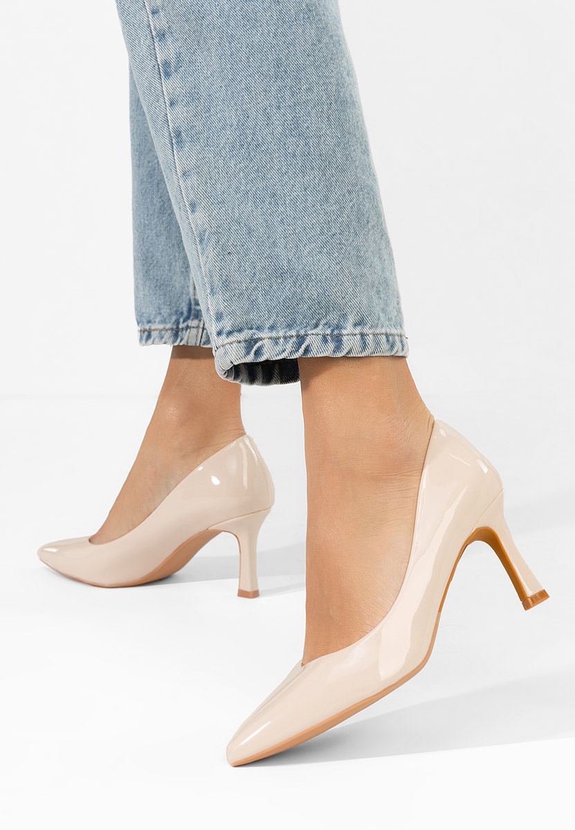 Décolleté tacco a spillo Patricka beige