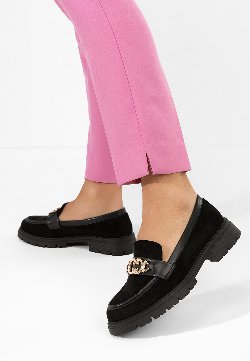 Mocassini con plateau Lenisia nero