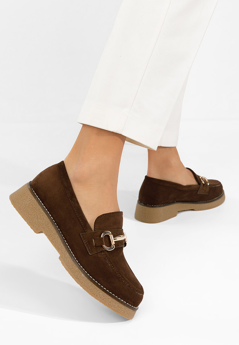 Mocassini da donna Ylenia marrone