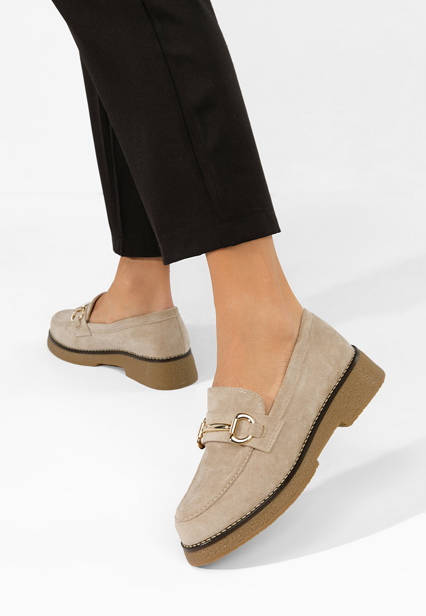 Mocassini da donna Ylenia beige