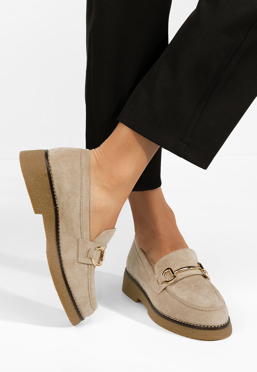 Mocassini da donna Ylenia beige