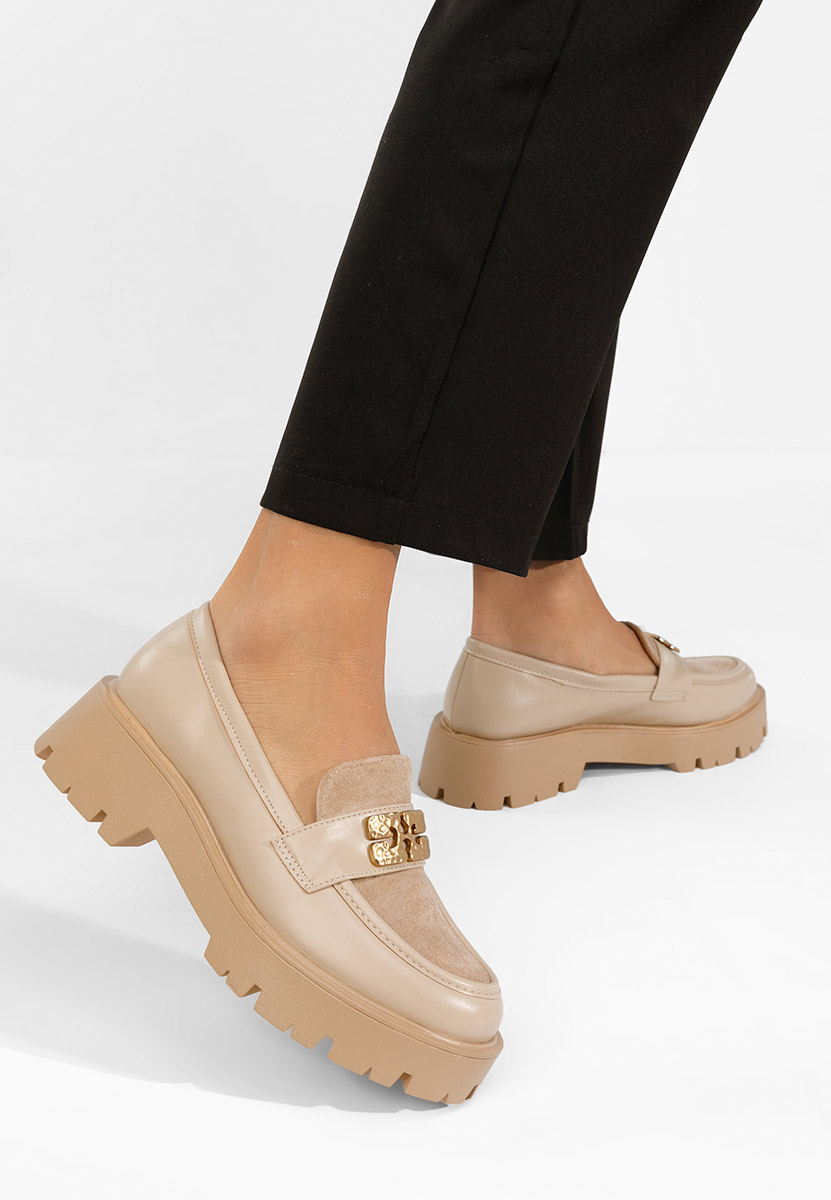 Mocassini con plateau Karamela cachi