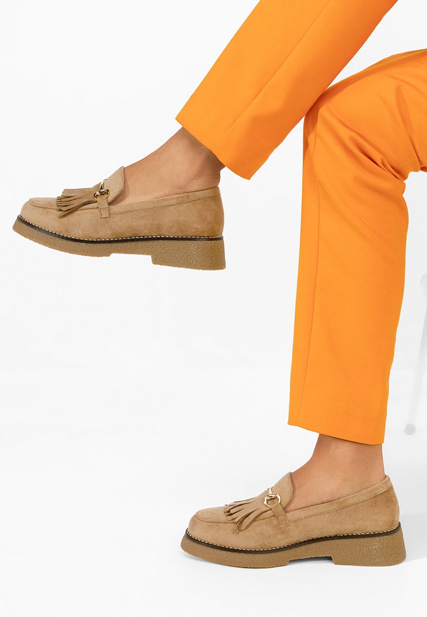 Mocassini da donna Kemily cachi