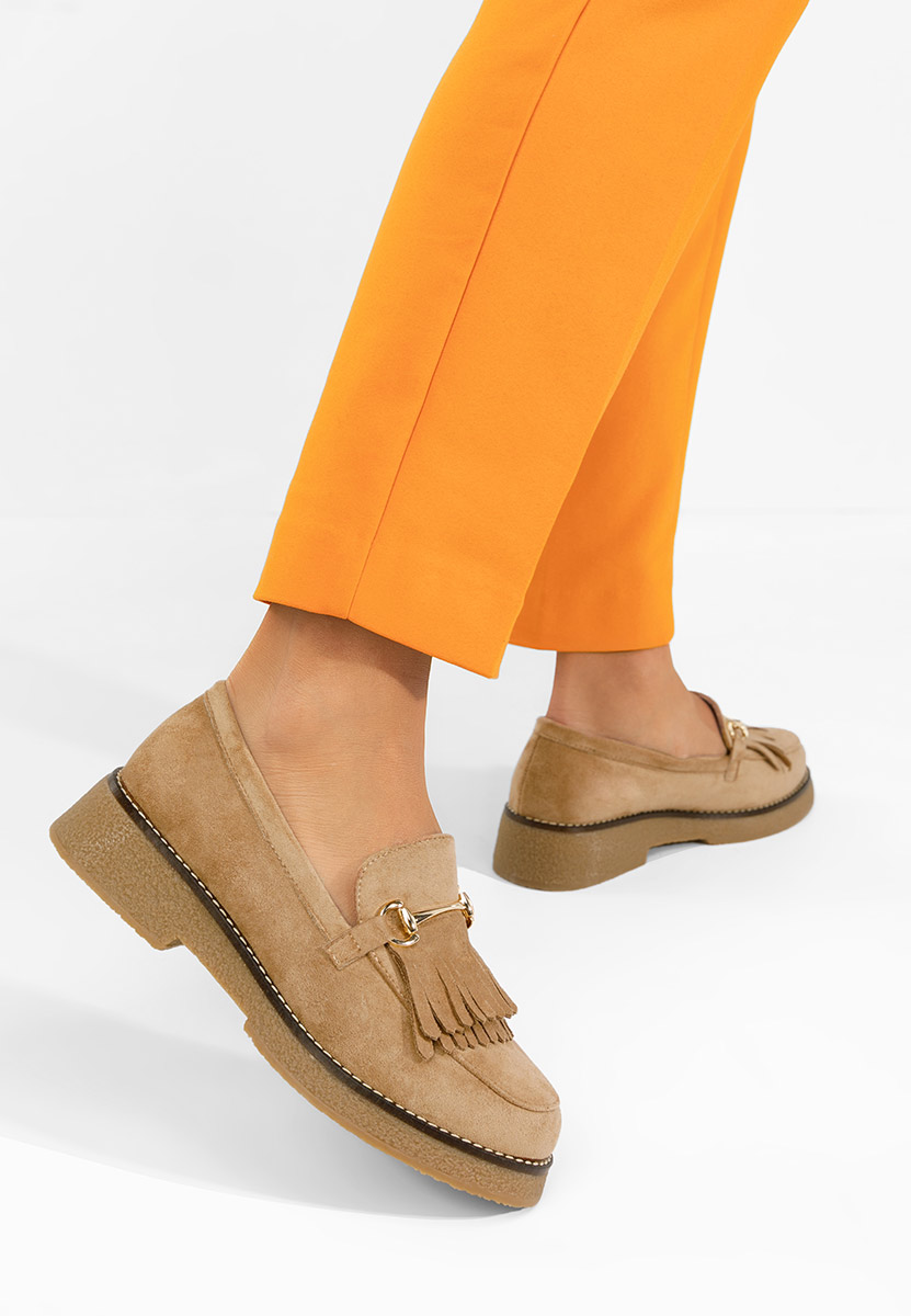 Mocassini da donna Kemily cachi