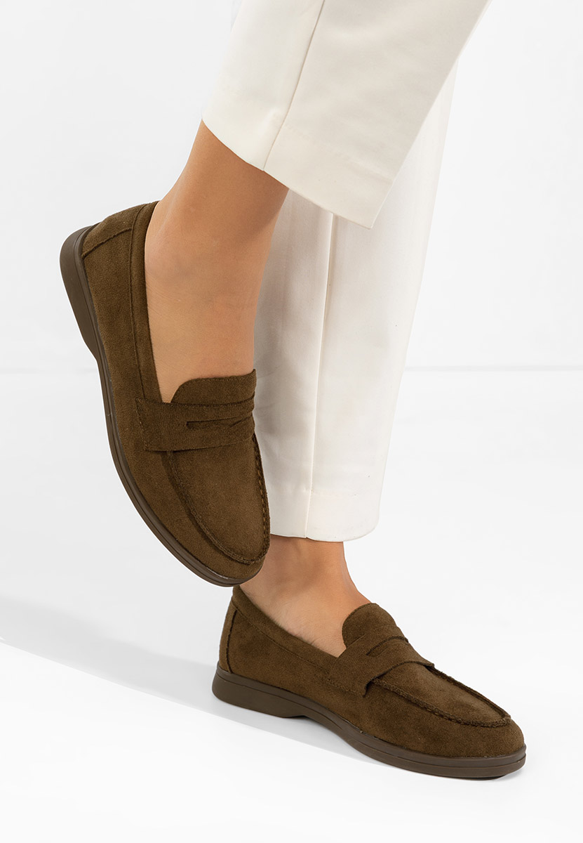 Mocassini da donna Hesika marrone