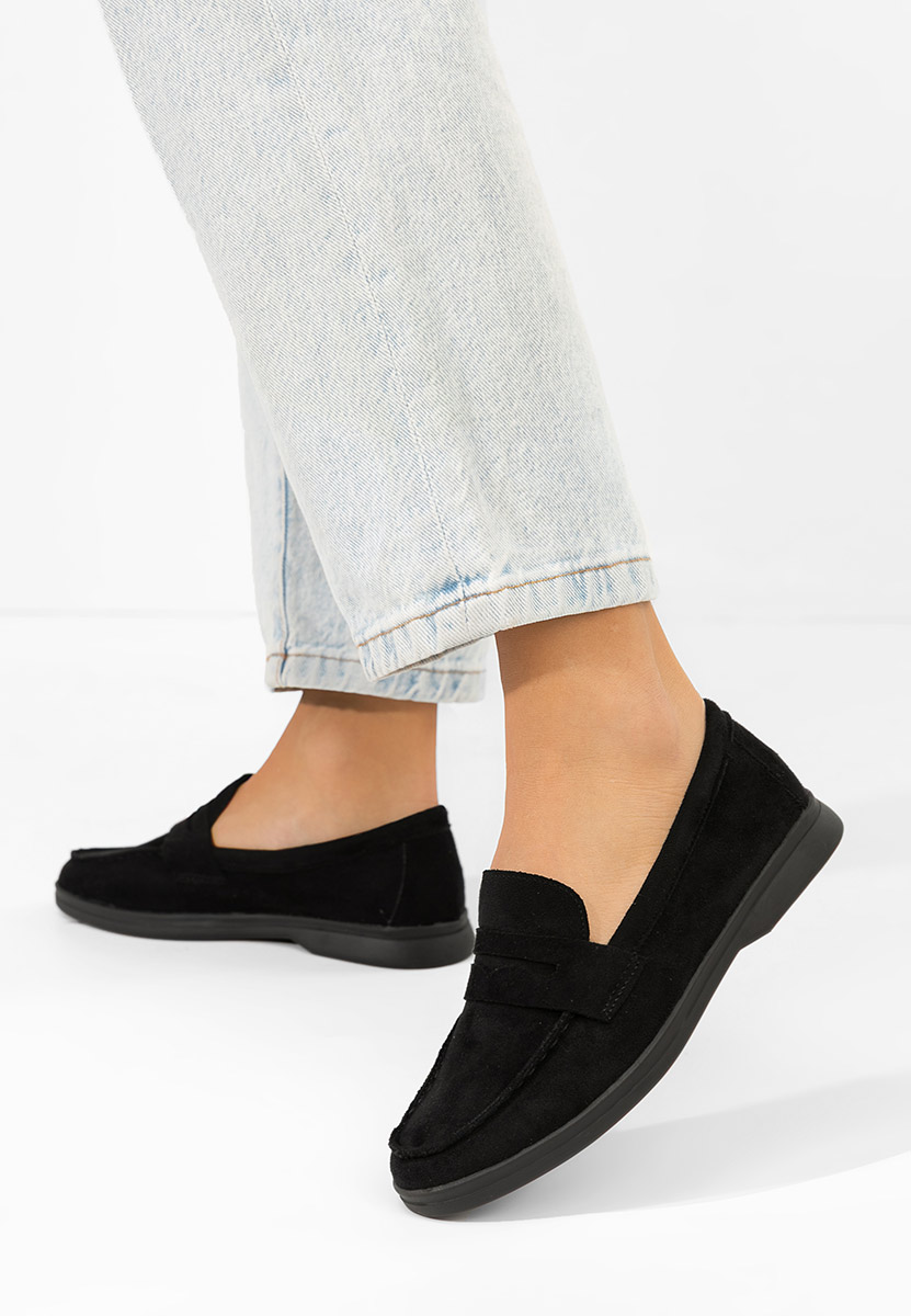 Mocassini da donna Hesika nero