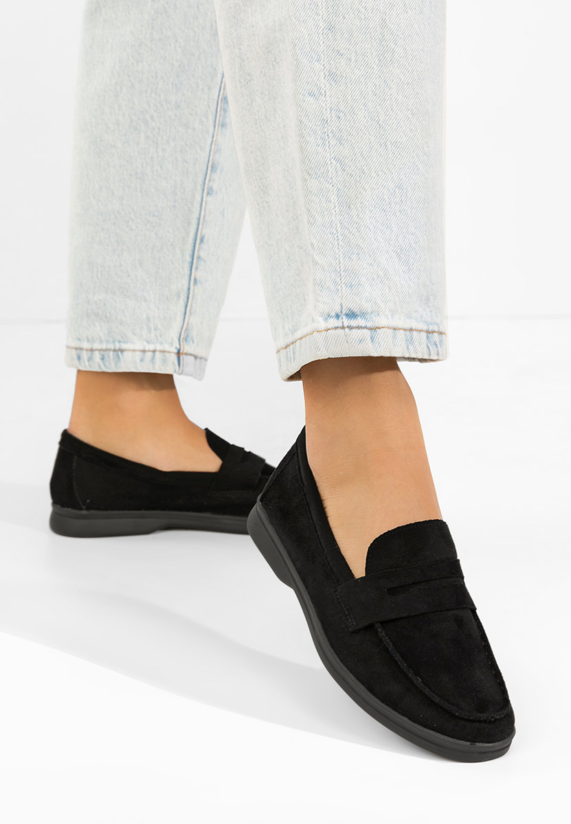 Mocassini da donna Hesika nero